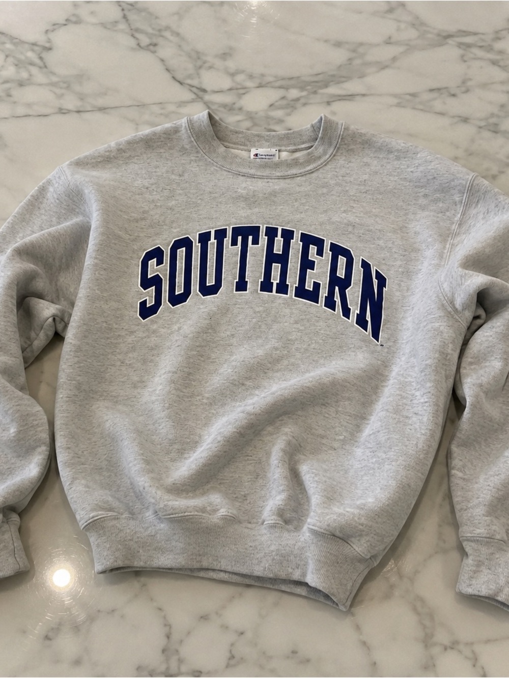 Southern mens medium Gray champion Crewneck Sweatshirt